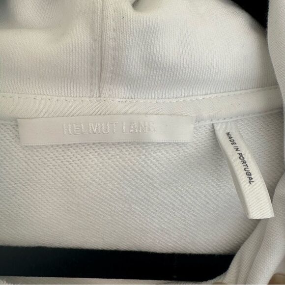 HELMUT LANG Hooded Sweatshirt Mens Size XL Graphic Pockets Designer - Picture 6 of 12